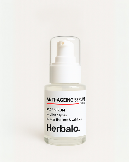 Herbalo – Skincare Combo for Youthful Glow & Deep Cleansing | Anti-Ageing Serum + Charcoal Facewash